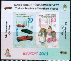 2015 - EUROPA - OLD TOYS -  TURKISH CYPRIOT STAMPS - BLOCK - - 2015