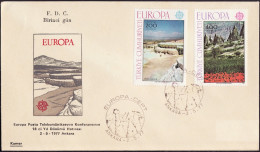 Europa CEPT 1977 Turquie - Türkei - Turkey FDC5 Y&T N°2184  à 2185 - Michel N°2415 à 2416 - 1977