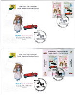 2015 - EUROPA - OLD TOYS -  TURKISH CYPRIOT STAMPS - FDC - 2015