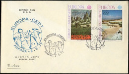 Turquie - Türkei - Turkey FDC7 1977 Y&T N°2184  à 2185 - Michel N°2415 à 2416 - EUROPA - FDC