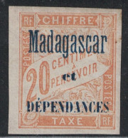 MADAGASCAR - TAXE - N°3 - NEUF - TRACE DE CHARNIERE - COTE 11€. - Timbres-taxe