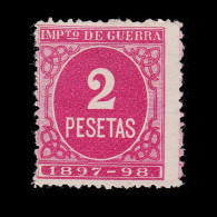 Impuesto Guerra.1897-8.CIFRA Rosa.2p.MNG.Alemany 62 - Oorlogstaks