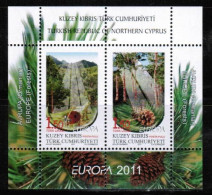 2011 - EUROPA - FORESTS  - TURKISH CYPRIOT STAMPS - STAMPS - UMM - 2011