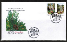 2011 - EUROPA - FOREST TREES  - TURKISH CYPRIOT STAMPS - STAMPS - FDC - 2011