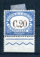 1939 SAN MARINO Segnatasse Tasse Tax N.56 20 Centesimi * BDF - Postage Due