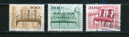 HONGRIE : CHAISES   - N° Yvert 3771+3814C+4126 Obli. - Used Stamps