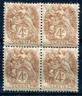 Crète      N°  4 **    Bloc De 4 - Unused Stamps