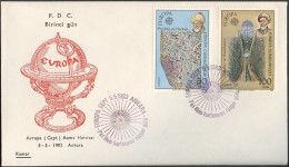 Turquie - Türkei - Turkey FDC2 1983 Y&T N°2389 à 2390 - Michel N°2631 à 2632 - EUROPA - FDC