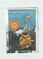 Diversité Andorrane,Communauté Argentine , Timbre Oblitéré  2017. AND ESP. - Used Stamps