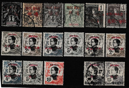 Hoi-Hao 1901-1919 Lot Incluant Yv 1-4, 32, 34, 49-52, 71 Oblitérés O, Yv 49-52, 54 Neufs * - Usati