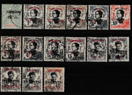 Tch'ong-K'ing 1903-1919 Lot Incluant Yv 35, 65-67, 69, 82, 84, 85, 87, 89-92 Oblitérés O - Gebruikt