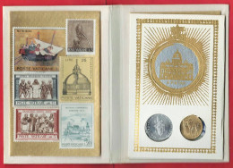 -- SOUVENIR CITTA DEL VATICANO / TIMBRES Et MONNAIES / PAPE PAUL VI 1969 -1978 -- - Autres & Non Classés