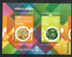 ANDORRA.Gastronomía (sus Especialidades) Niçoises & Escudella (Ensalada De Diente De León Y Estofado) Usado 1 Ra Calidad - Used Stamps