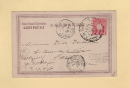 Tokio - Jubile De L'entree Dans L'union Postale Universelle - 1877-1902 - Destination France - Cpa Nagasaki - Storia Postale