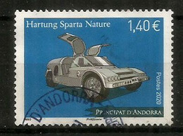 Voiture Hartung Sparta Nature (la Seule Voiture "Made In Andorra")puissance 1360 Cv. Année 2020, Oblitéré. 1 ère Qualité - Usados