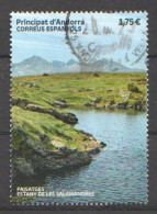 ANDORRA ESP. 2022 Estany De Les Salamandres (Ransol - Canillo) Lac Des Salamandres. Timbre Oblitéré, 1 ère Qualité - Used Stamps