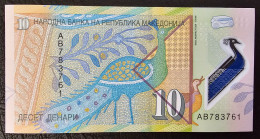 MACEDONIA- 10 DENARI 2018. POLYMER - Nordmazedonien