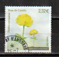 ROSE DE CANOLIC. Globeflower (Flor De San Pallari) 2022.Timbre Oblitéré 1 ère Qualité.Haute Faciale - Oblitérés