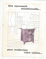 Publicité 4 Pages, Les Cuisinières CALORIA, Société Générale De Fonderie, Paris, 3 Scans, Frais Fr : 1.75 E - Advertising