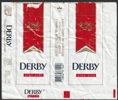 Chile, Old Cigarrette Pack - DERBY King Size -|- Chile Tabacos - Empty Tobacco Boxes