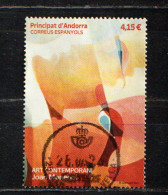 2021: Exposició De Joan Monegal Andorra. Art Contemporain, Timbre Oblitéré 1 ère Qualité. Haute Faciale.AND ESP - Used Stamps