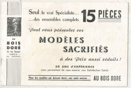 Publicité 16 Pages, Meubles, AU BOIS DORE, Paris, 4 Scans, Frais Fr 3.35 E - Publicités