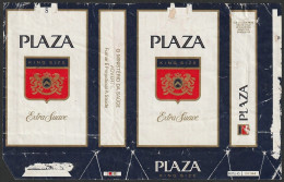 Brasil, Old Cigarrette Pack - PLAZA King Size -|- Cia. De Cigarros Souza Cruz - Industria Brasileira - Tabaksdozen (leeg)