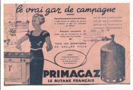 Publicité 2 Pages, PRIMAGAZ, Le Butane Français, Quincaillerie Métivier, St Savin Sur Gartempe, 2 Scans, Frais Fr 1.65 E - Advertising