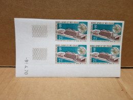 TERRITOIRE DES AFARS ET DES ISSAS Batiment Siège UPU Coin Daté Bloc De 4 Non Dentelés 25 Francs - Unused Stamps