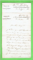 1850 CHEMIN DE FER DE GRAISSESSAC A BEZIERS RUE DE PONTHIEU CHAMPS ELYSES A PARIS 8° - Ferrocarril & Tranvías