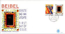 NETHERLANDS ANTILLES: 1996 - FDC - Bible In Papiemento   (E273) - Curaçao, Nederlandse Antillen, Aruba