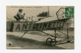 !!! MEETING DE BETHENY DE 1909, CPA DE LATHAM SUR MONOPLAN ANTOINETTE, CACHET SPECIAL DU 28/8/1909 - Aviazione