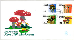 NETHERLANDS ANTILLES: 1997 - FDC - Mushrooms  (E280) - Curaçao, Nederlandse Antillen, Aruba