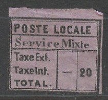 Turquie - Türkei - Turkey Service 1866 Y&T N°S5 - Michel N°D(?) Nsg - 20p Service Mixte - Dienstzegels