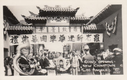 Los Angeles California, New Chinatown Grand Opening, C1930s Vintage Real Photo Postcard - Los Angeles