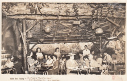 Los Angeles California, Clifton's 'Pacific Seas' Cafeteria, Rain Hut Interior, C1940s Vintage Real Photo Postcard - Los Angeles