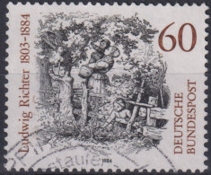 1984 BRD ° Mi:DE 1213, Yt:DE 1045, "Ghasel", Ludwig Richter - Gebraucht