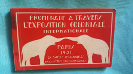 Carnet Exposition Coloniale Internationale Paris 1931 .24 Cartes - Exposiciones