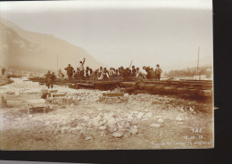 CONSTRUCTION DE LA LIGNE DU  LOTSCHBERG : Frutigen :  Ripage De L'aiguille //  Aout 23 // D10 - Frutigen