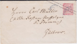 Mecklenburg Schwerin Nv K2 Rostock Ganzsache NDP U 1 N Güstrow Ca 1868 - Postal  Stationery