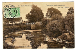 BELGIQUE / BRUGES / UN COIN PITTORESQUE / VUE PRISE DE LA PASSERELLE DU LAC D'AMOUR / CARTE ECRITE EN 1911 - Staden