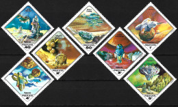 SPACE HUNGARY 1978 SPACE FUTURE FLIGHTS FANTASTICS SHIP ASTRONAUTS Stamps FULL SET Mi. 3265 - 3271 - Collezioni