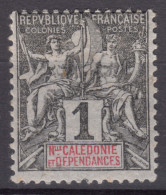 New Caledonia Nouvelle Caledonie 1892 Yvert#41 Mint Hinged - Unused Stamps