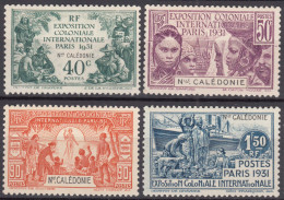 New Caledonia Nouvelle Caledonie 1931 Yvert#162-165 Mint Hinged - Neufs