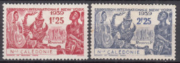 New Caledonia Nouvelle Caledonie 1939 Yvert#173-174 Mint Hinged - Neufs