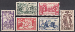 Dahomey 1937 Mi#103-108 Mint Hinged - Unused Stamps