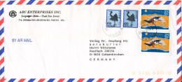 Japan Air Mail Cover Sent To Germany 29-11-1990 (a Little Tear At The Left Side Of The Cover) - Airmail