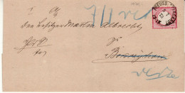 POLAND / GERMAN ANNEXATION 1873  LETTER  SENT FROM  STAROGARD GDAŃSKI / PREUSS STARGARDT / - Covers & Documents