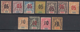 Great Comoro Island, Grande Comore 1912 Yvert#20-29 Mint Hinged - Nuevos