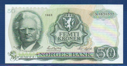 NORWAY - P.37d – 50 Kroner 1983 XF/aUNC, S/n N9839537 - Noruega